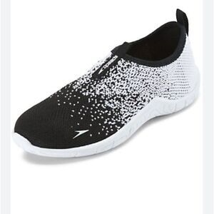 Speedo Kids Surf Knit Black & White Water Shoes Size 4